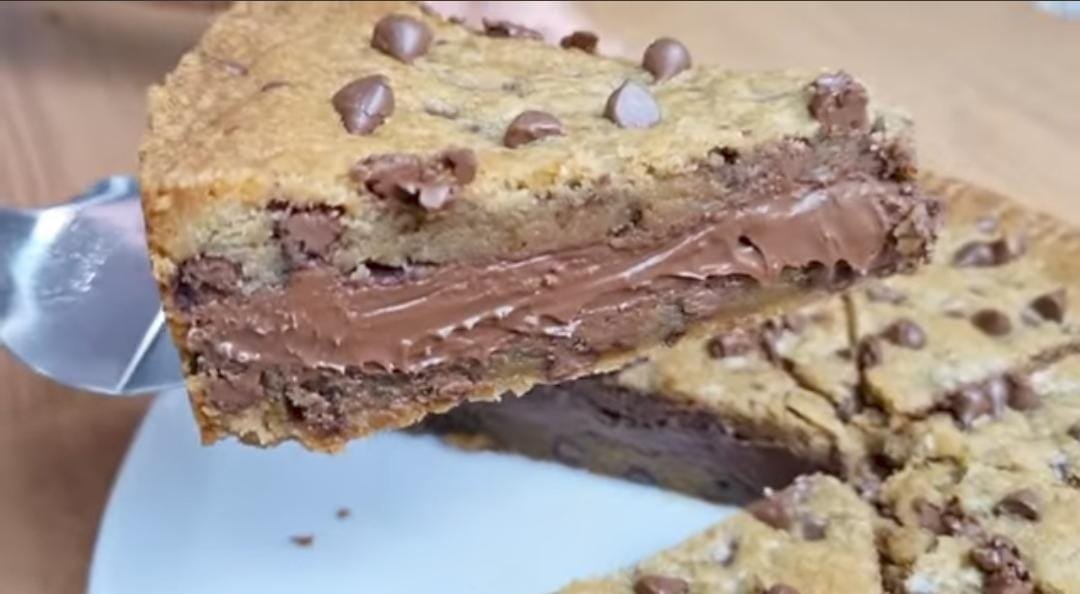 Torta cookie de nutella